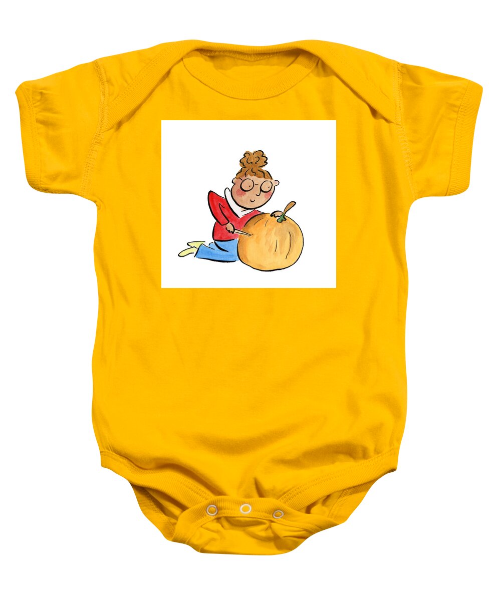 Pumpkin Carving - Baby Onesie