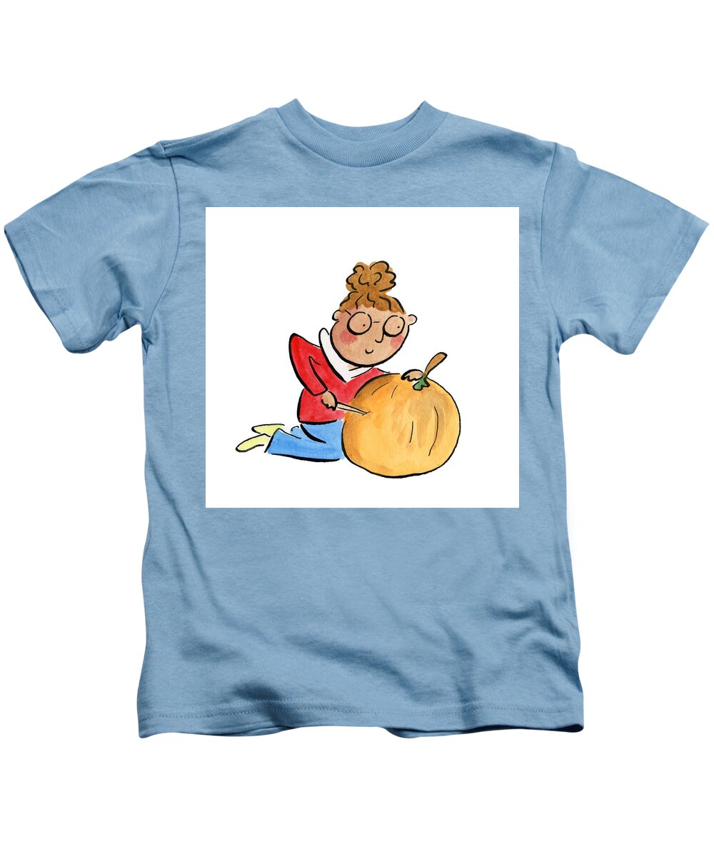 Pumpkin Carving - Kids T-Shirt