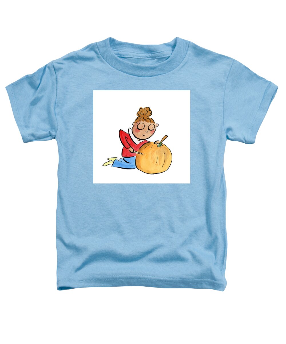 Pumpkin Carving - Toddler T-Shirt