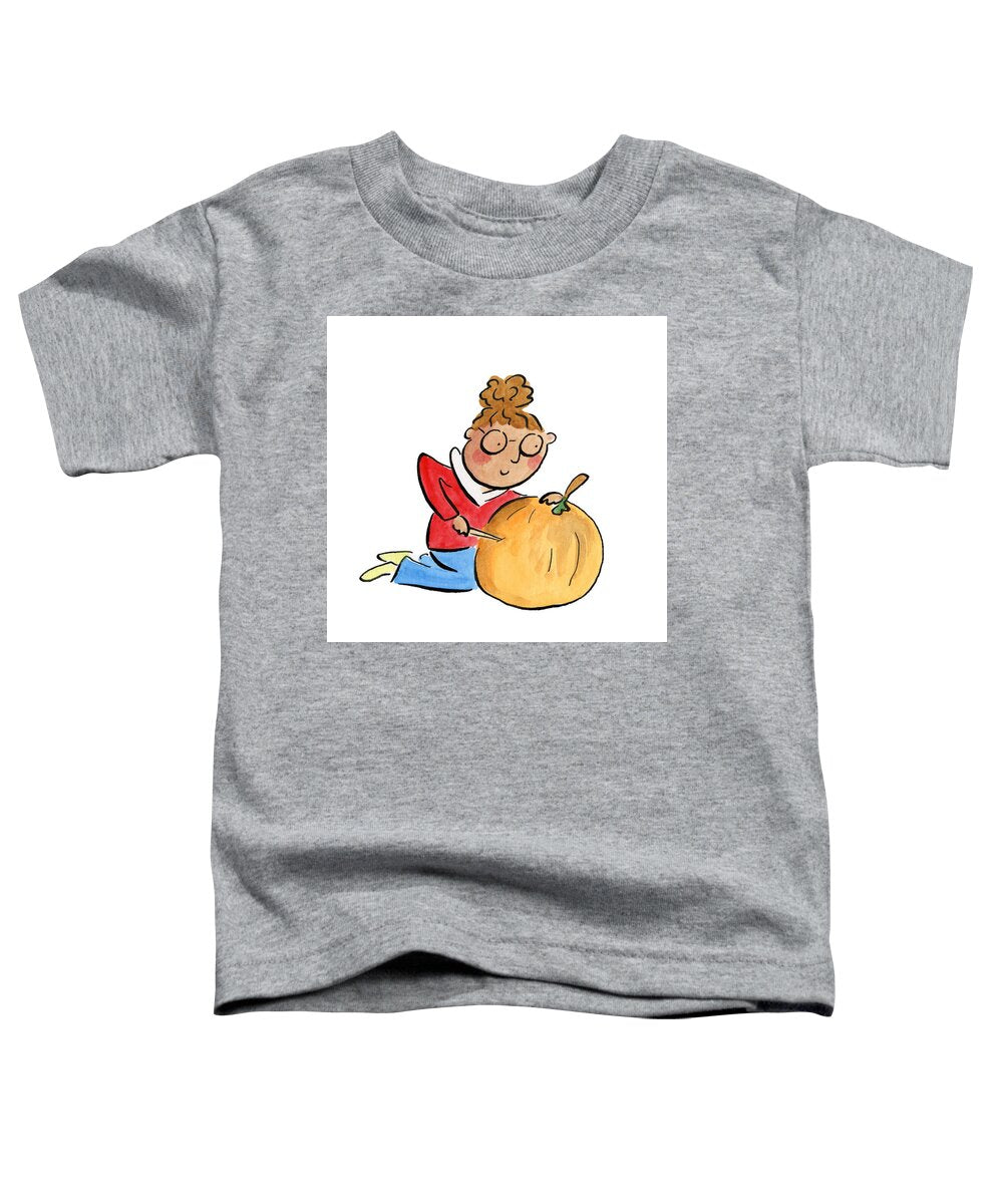 Pumpkin Carving - Toddler T-Shirt