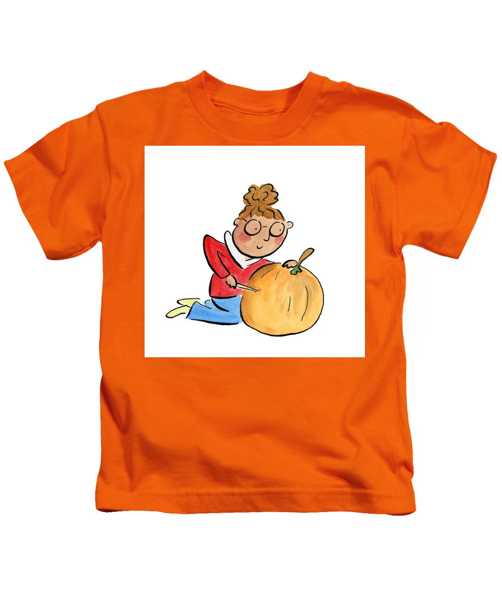 Pumpkin Carving - Kids T-Shirt