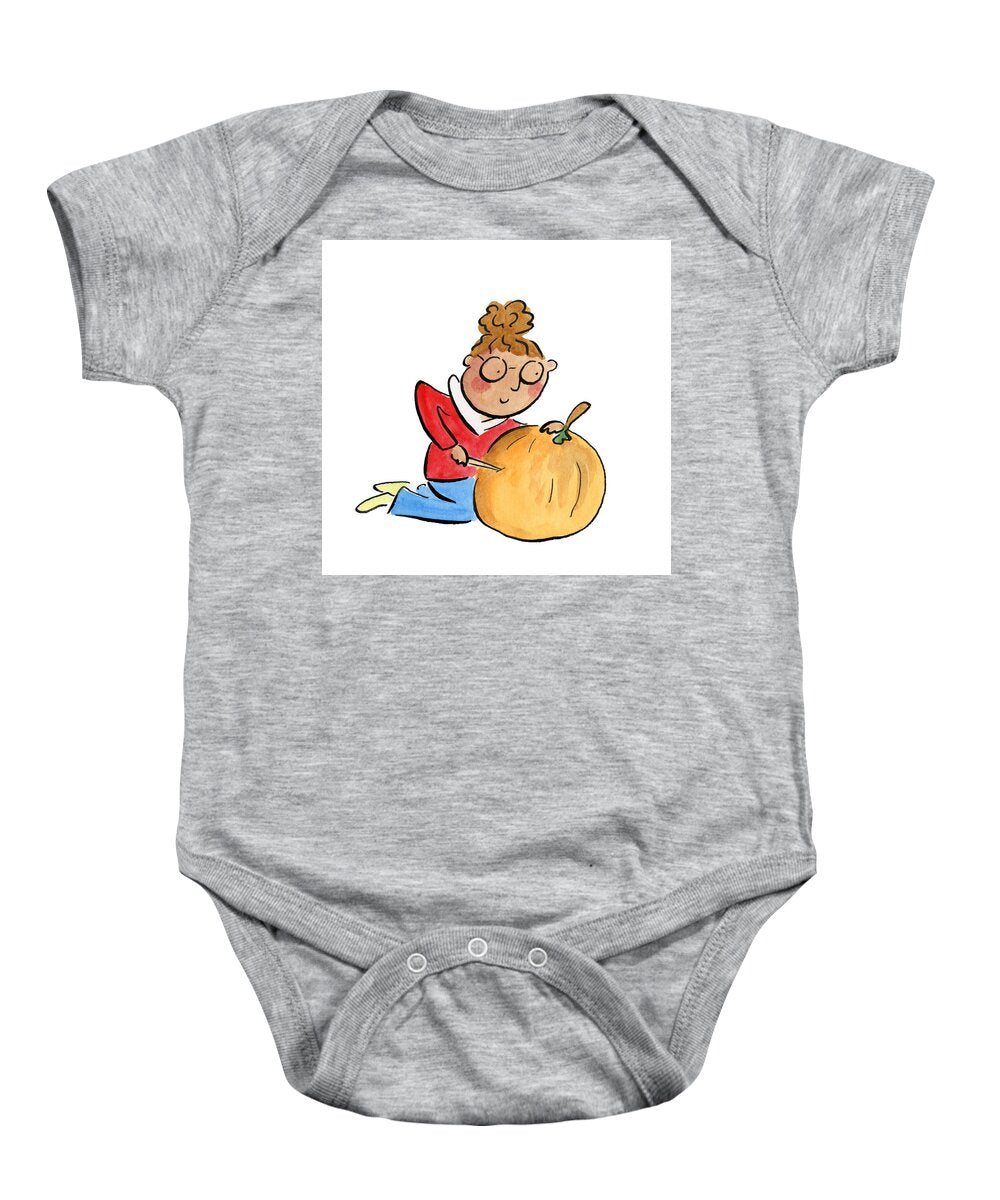 Pumpkin Carving - Baby Onesie