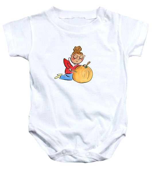 Pumpkin Carving - Baby Onesie