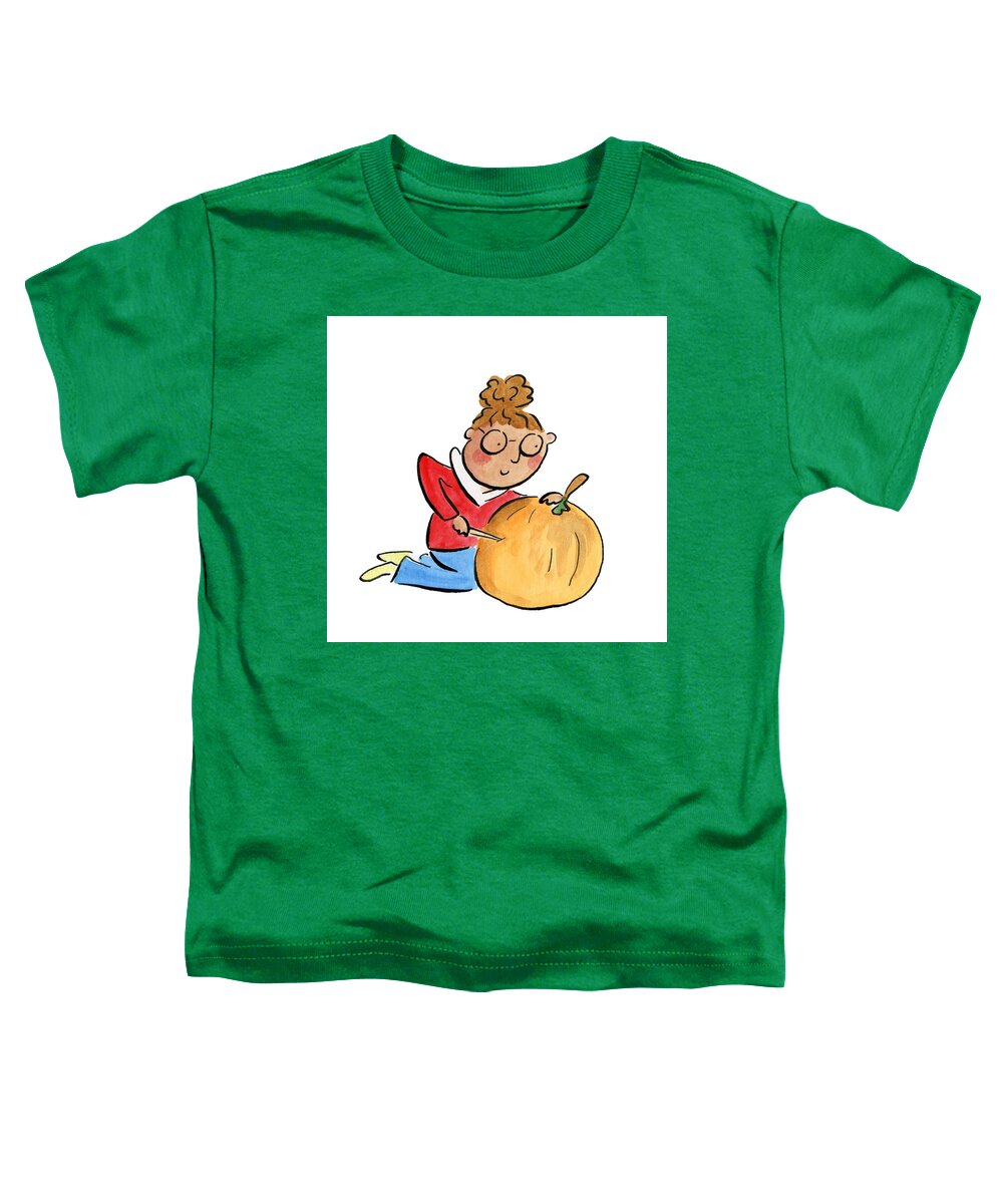 Pumpkin Carving - Toddler T-Shirt