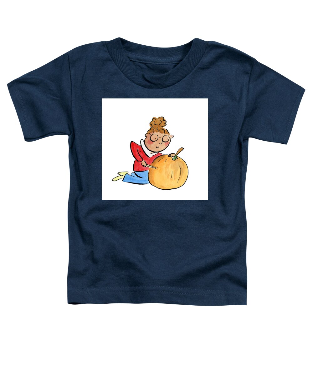 Pumpkin Carving - Toddler T-Shirt