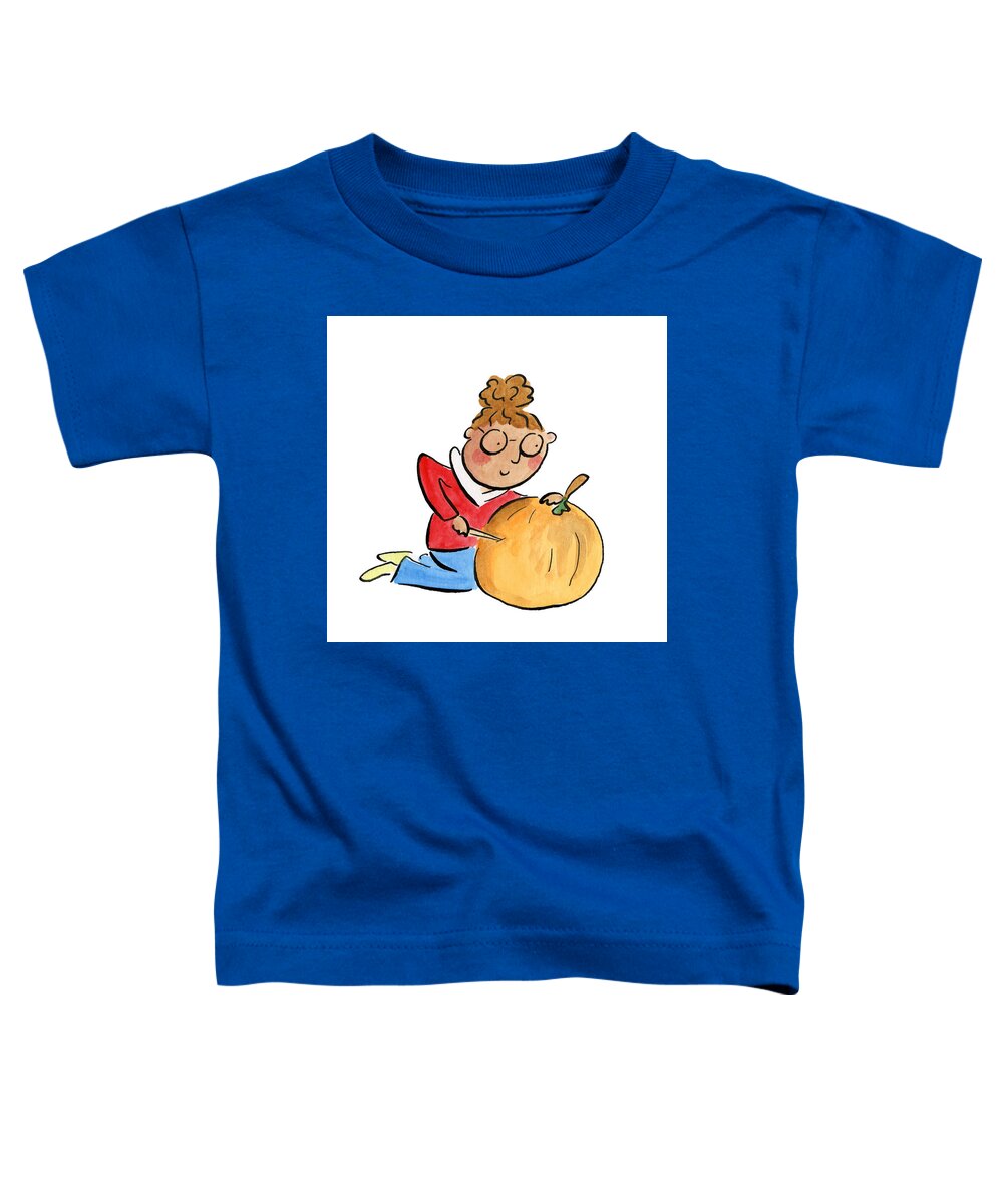 Pumpkin Carving - Toddler T-Shirt