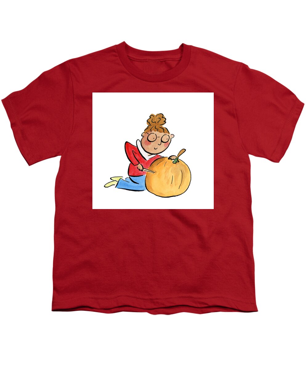 Pumpkin Carving - Youth T-Shirt