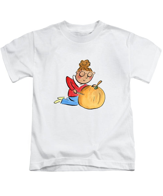 Pumpkin Carving - Kids T-Shirt
