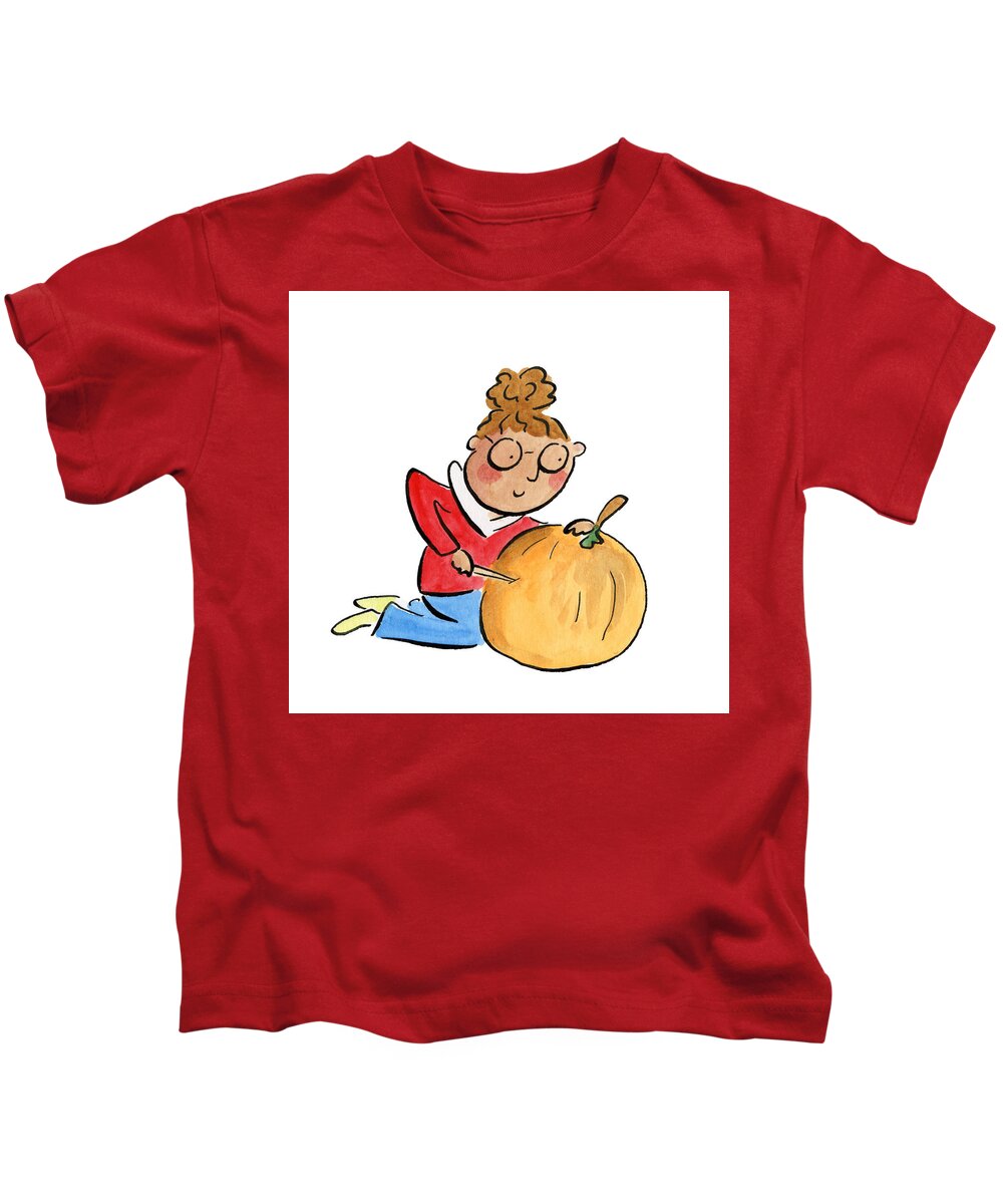 Pumpkin Carving - Kids T-Shirt
