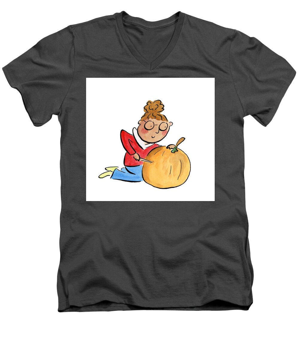 Pumpkin Carving - Men's V-Neck T-Shirt