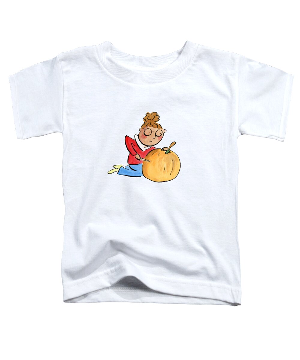 Pumpkin Carving - Toddler T-Shirt