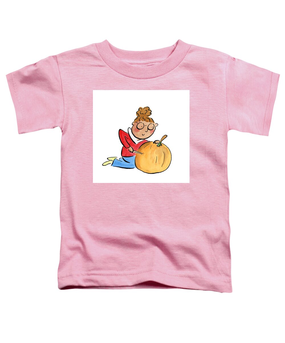 Pumpkin Carving - Toddler T-Shirt