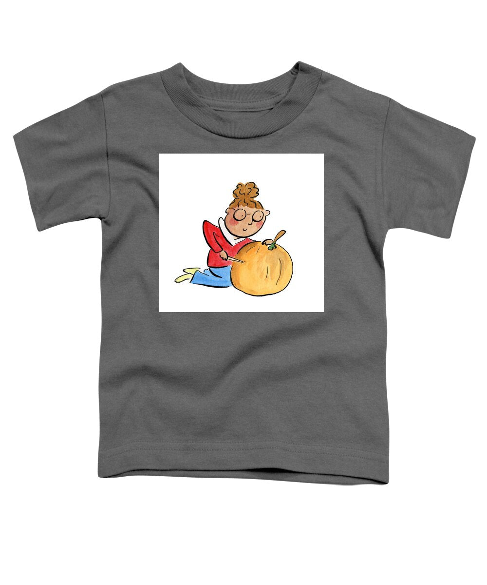 Pumpkin Carving - Toddler T-Shirt