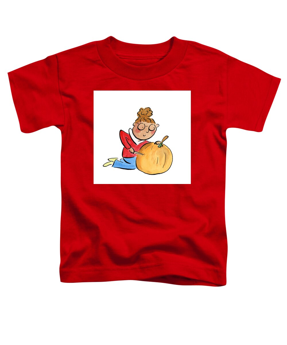 Pumpkin Carving - Toddler T-Shirt