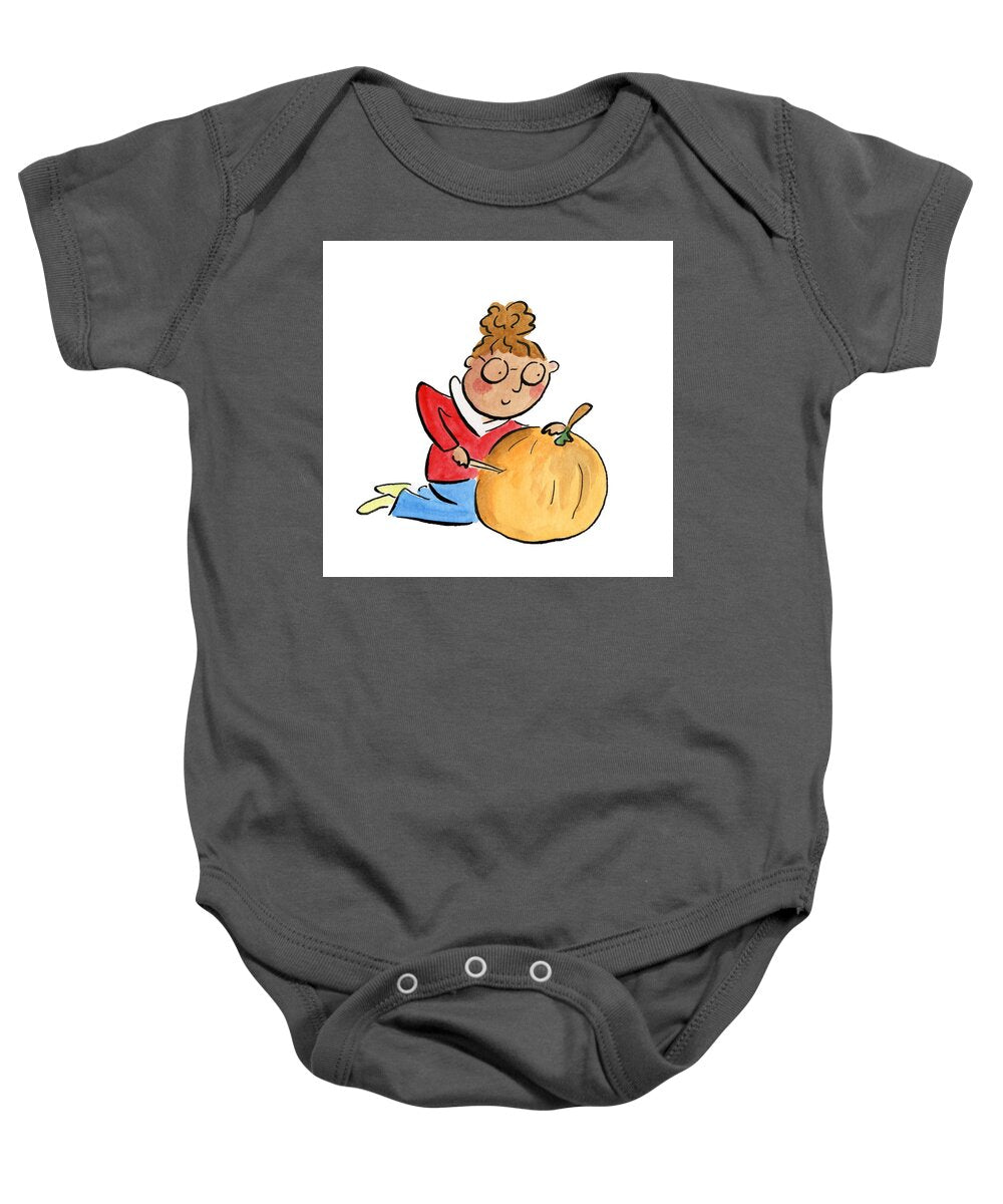 Pumpkin Carving - Baby Onesie