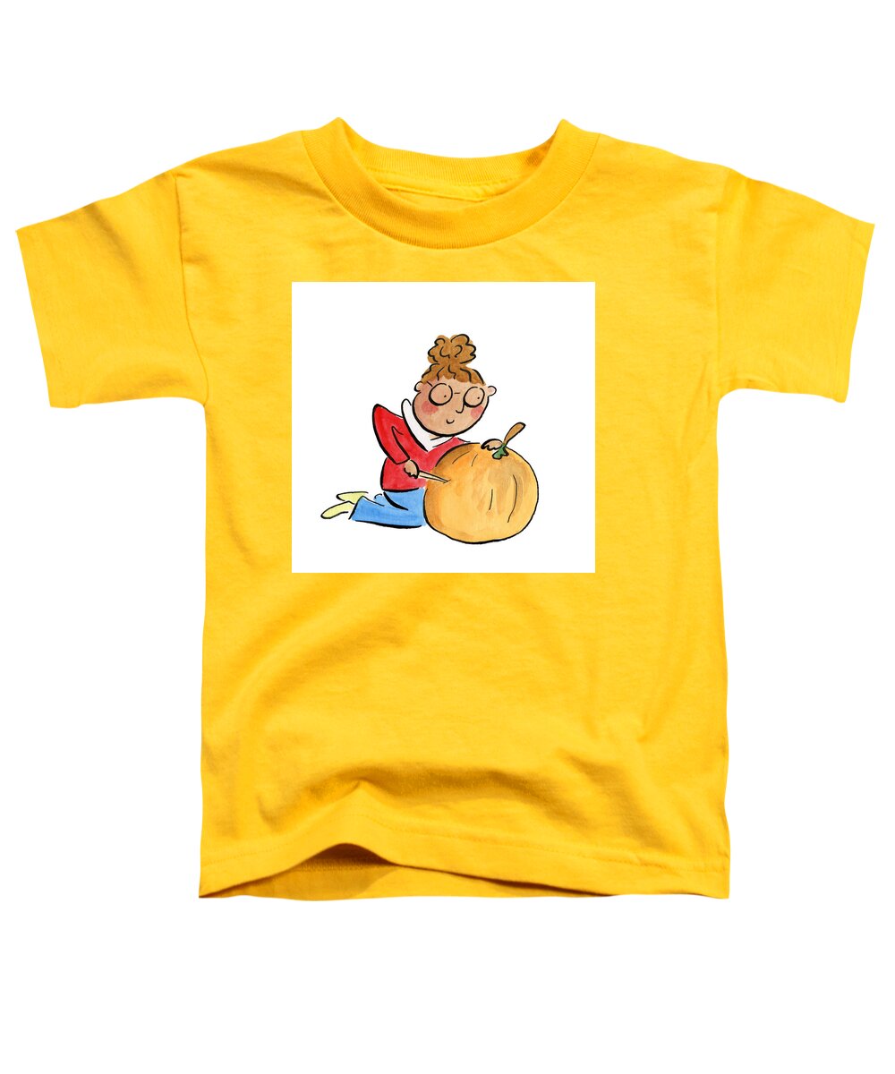 Pumpkin Carving - Toddler T-Shirt