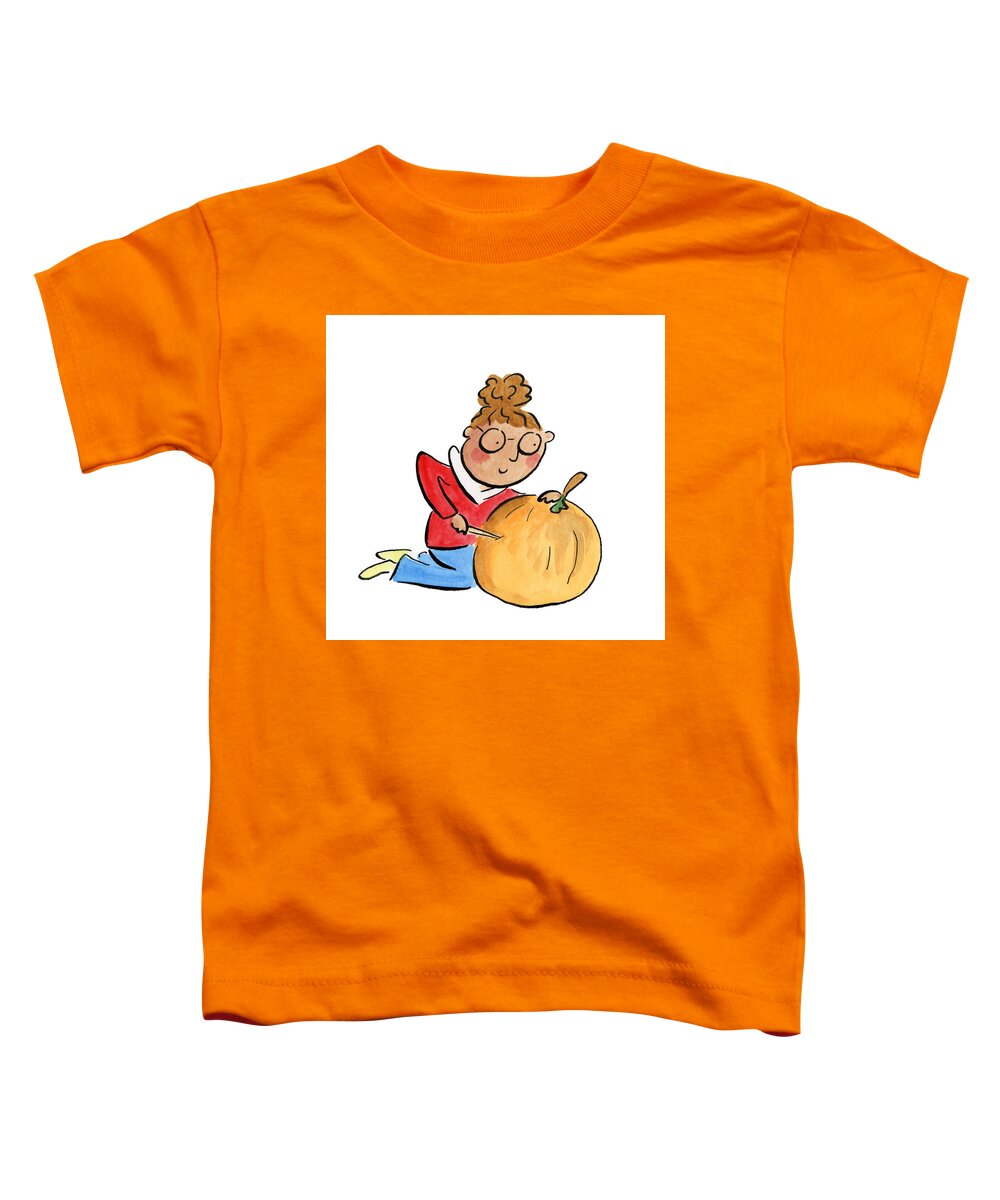 Pumpkin Carving - Toddler T-Shirt