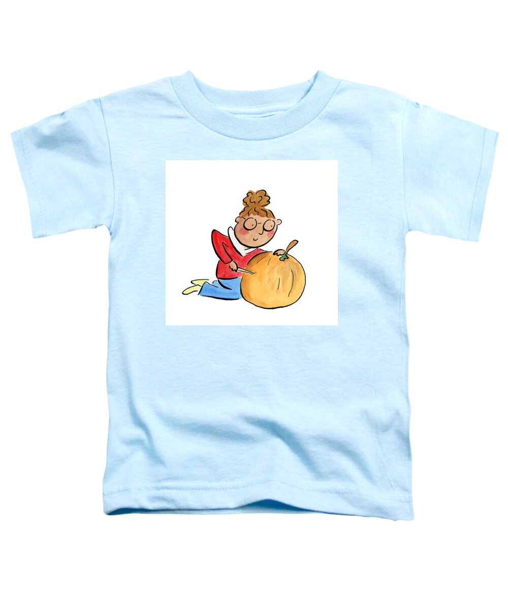 Pumpkin Carving - Toddler T-Shirt