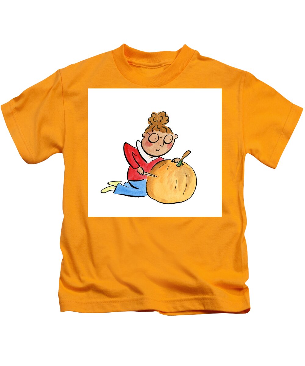 Pumpkin Carving - Kids T-Shirt