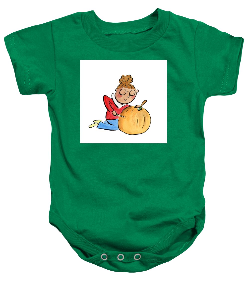 Pumpkin Carving - Baby Onesie