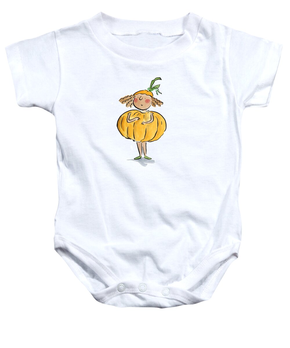 Pumpkin Costume - Baby Onesie