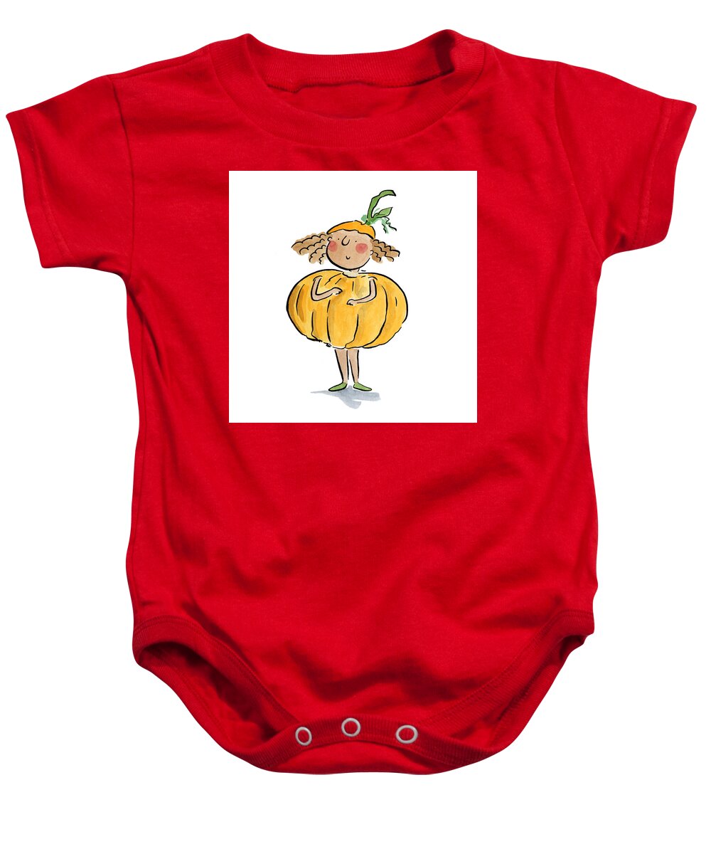 Pumpkin Costume - Baby Onesie