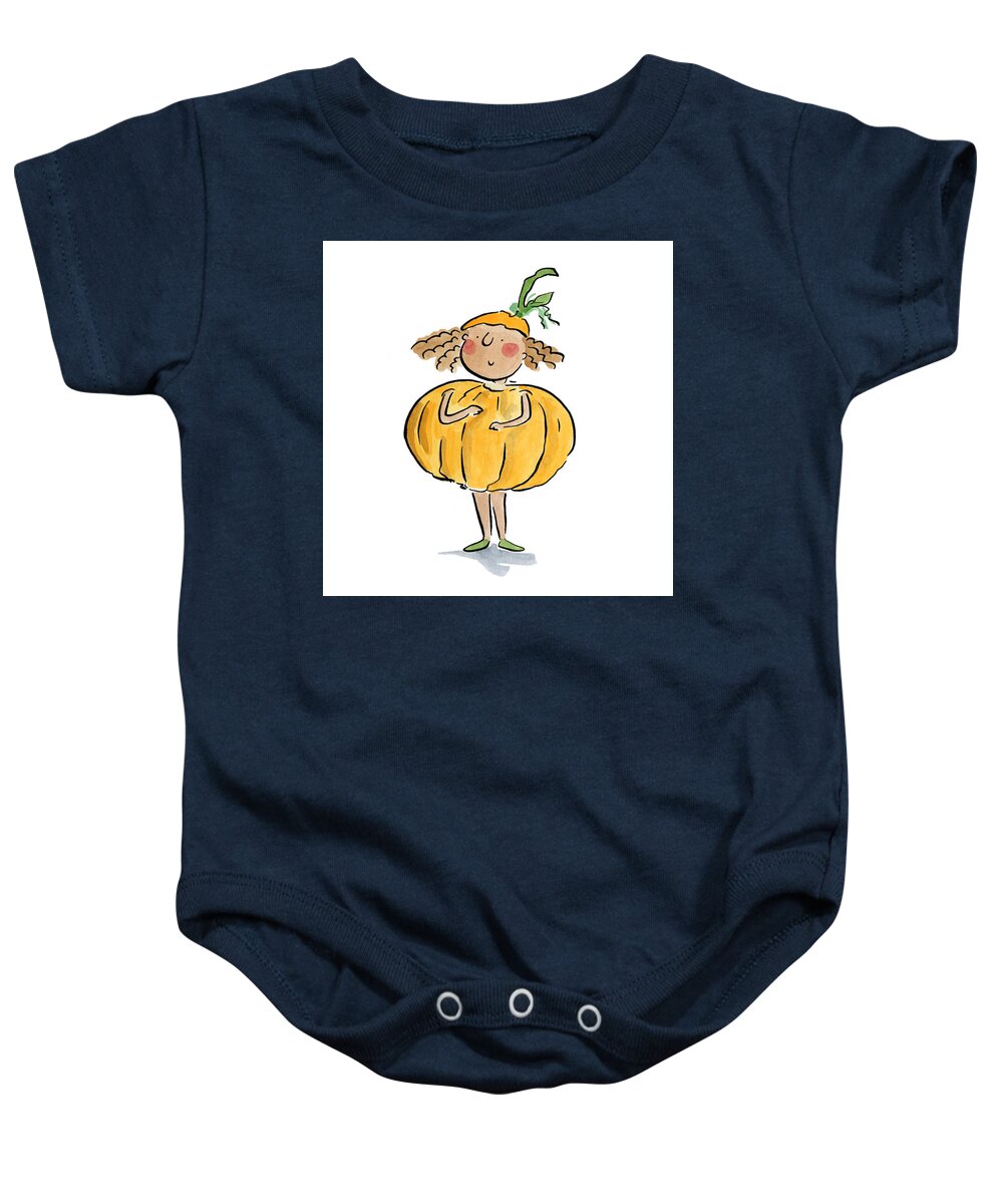 Pumpkin Costume - Baby Onesie