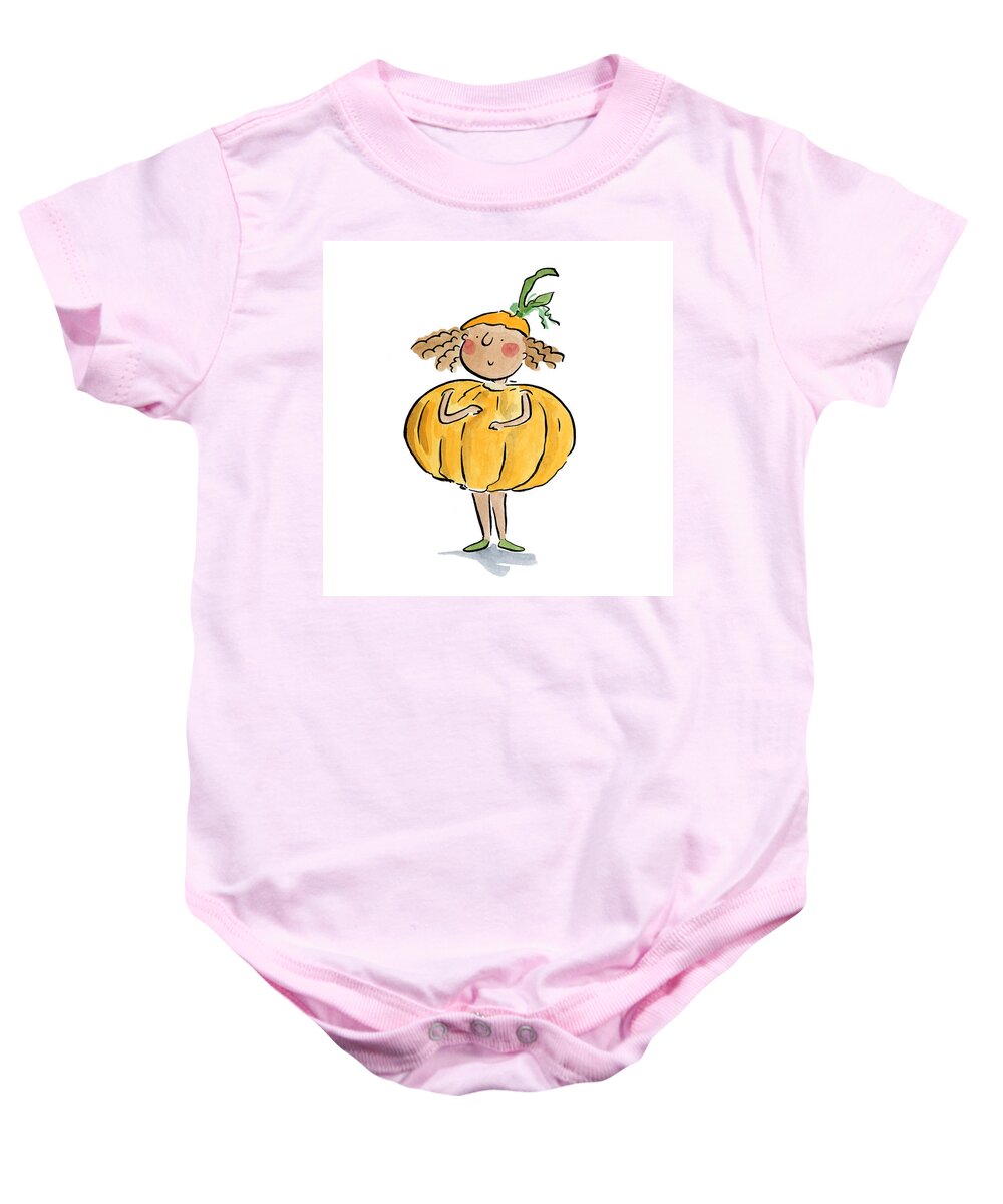 Pumpkin Costume - Baby Onesie