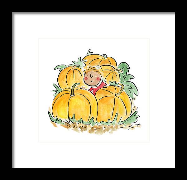 Pumpkin Patch - Framed Print