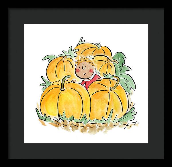 Pumpkin Patch - Framed Print
