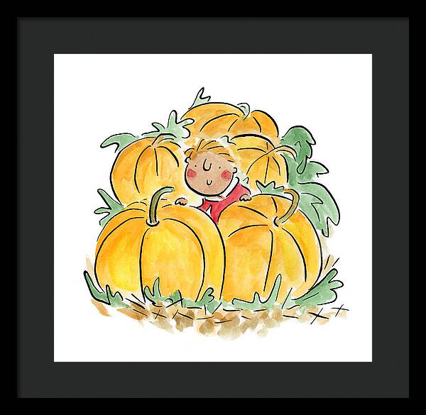 Pumpkin Patch - Framed Print
