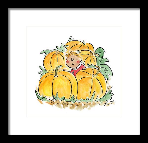 Pumpkin Patch - Framed Print