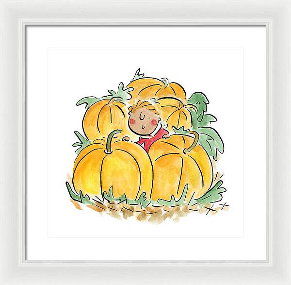 Pumpkin Patch - Framed Print