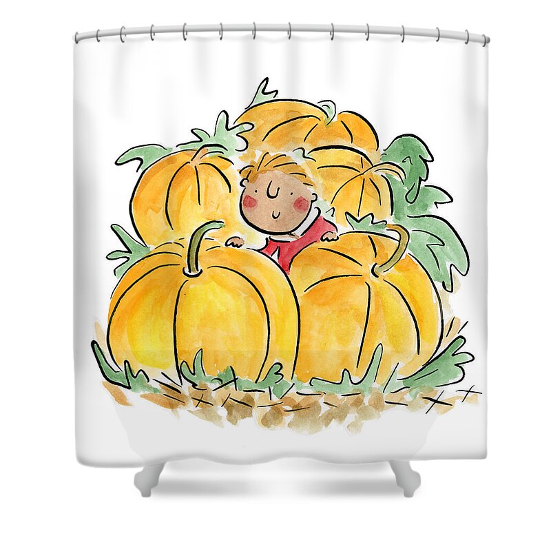 Pumpkin Patch - Shower Curtain