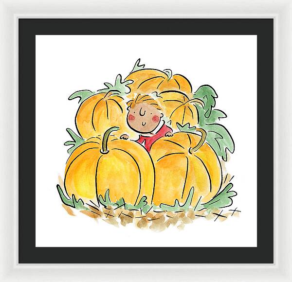 Pumpkin Patch - Framed Print