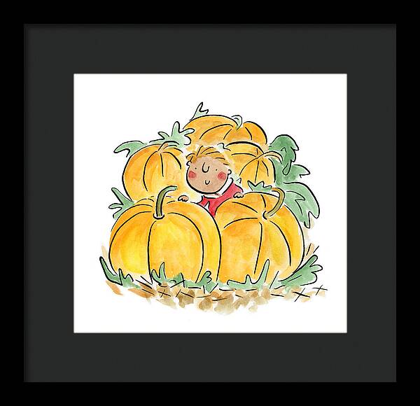 Pumpkin Patch - Framed Print