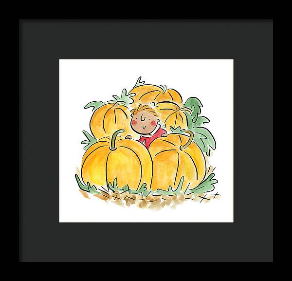 Pumpkin Patch - Framed Print