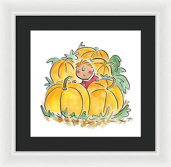 Pumpkin Patch - Framed Print