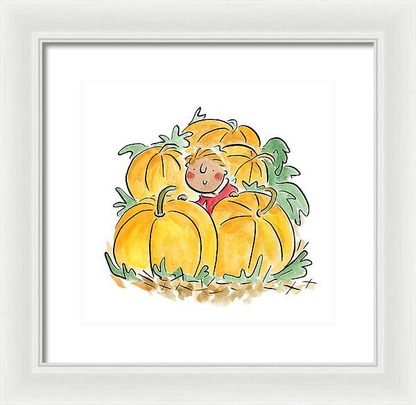 Pumpkin Patch - Framed Print