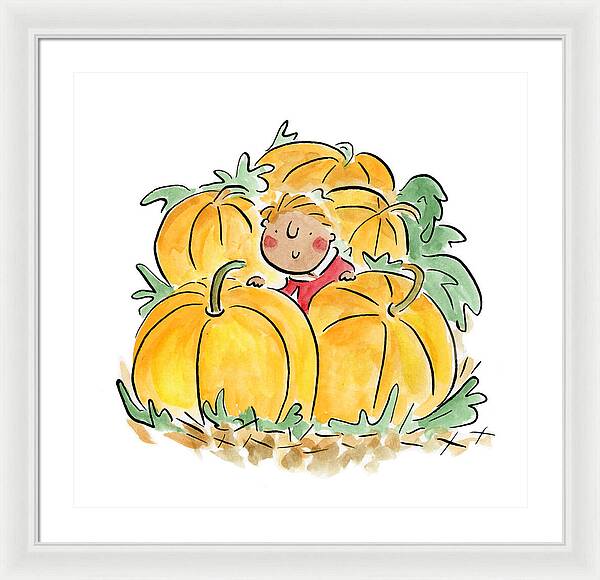 Pumpkin Patch - Framed Print