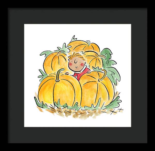 Pumpkin Patch - Framed Print