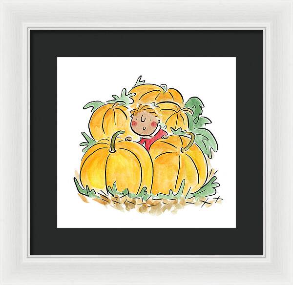 Pumpkin Patch - Framed Print