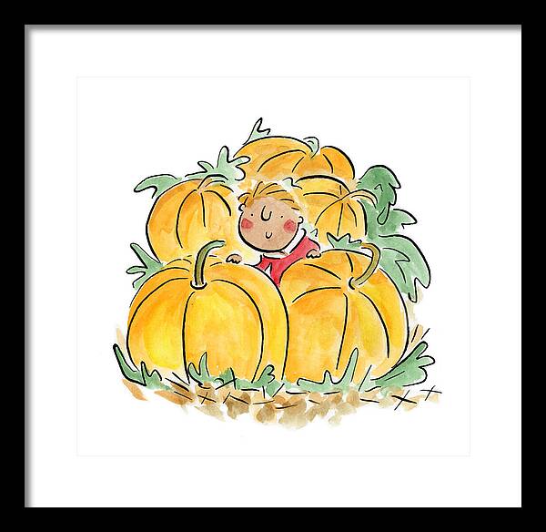 Pumpkin Patch - Framed Print
