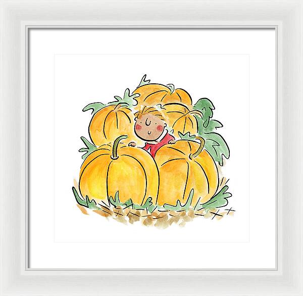 Pumpkin Patch - Framed Print