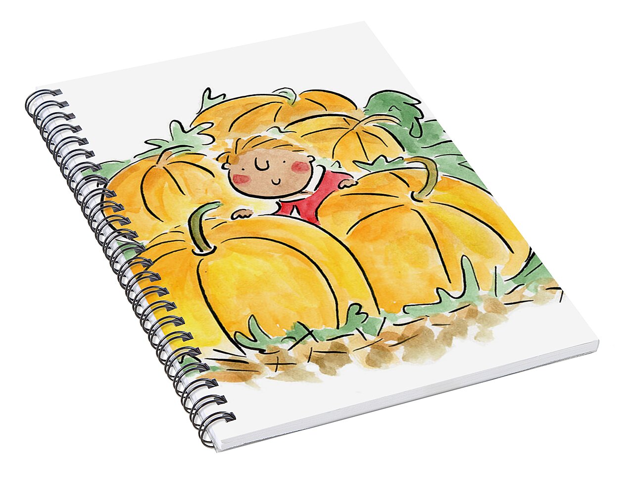 Pumpkin Patch - Spiral Notebook