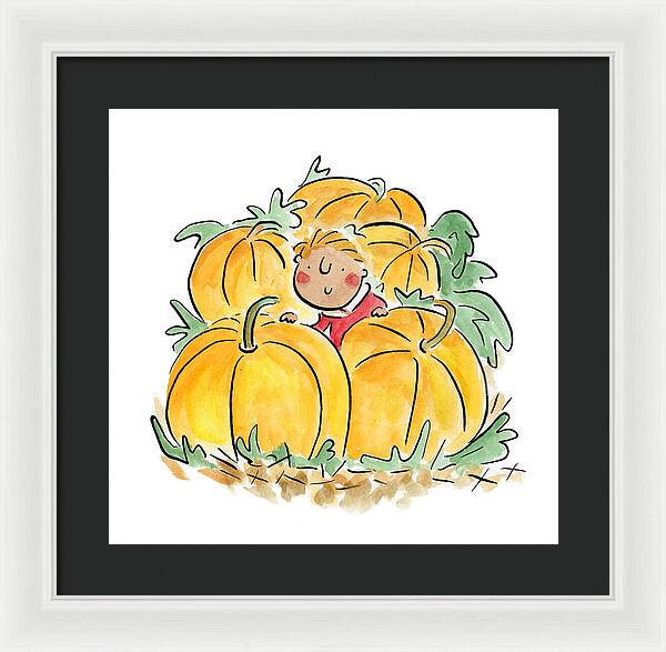 Pumpkin Patch - Framed Print