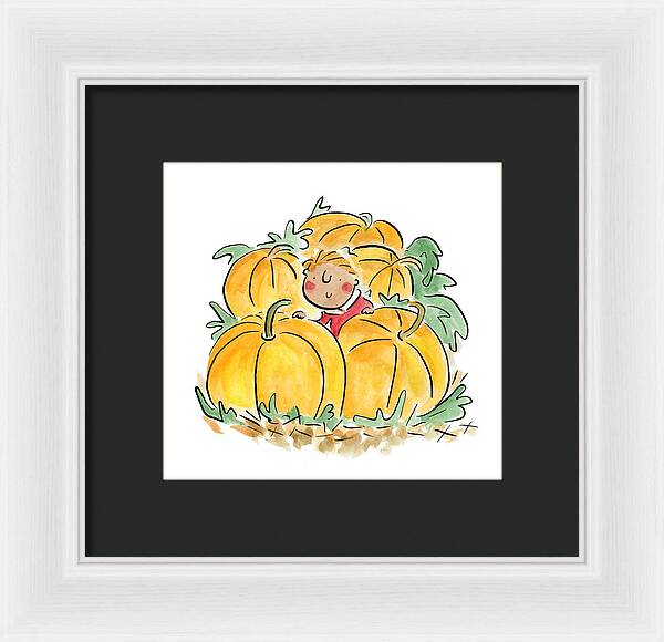 Pumpkin Patch - Framed Print