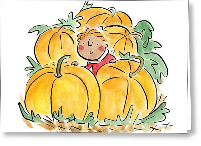 Pumpkin Patch - Greeting Card