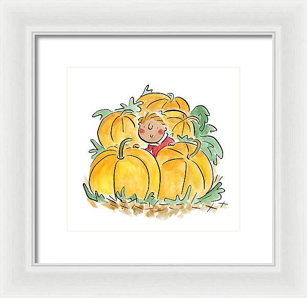 Pumpkin Patch - Framed Print