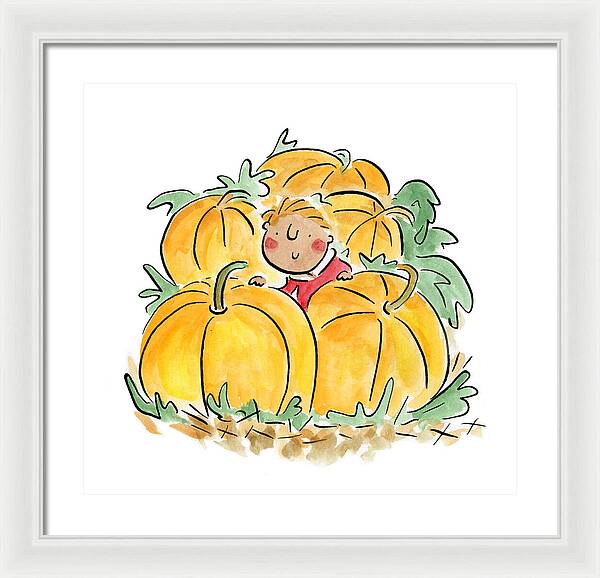 Pumpkin Patch - Framed Print